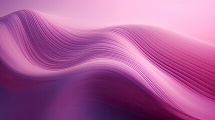 Abstract 3D image of digital waves in shades of pink and purple.