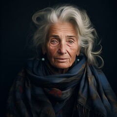 photo of french old aged woman