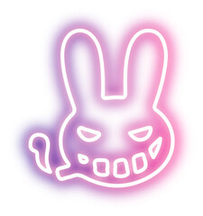 Set of Halloween neon