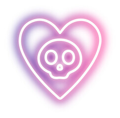 Set of Halloween neon