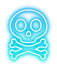 Set of Halloween neon