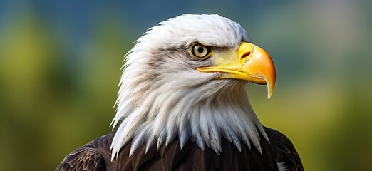 Portrait of an american bald eagle, wildlife.