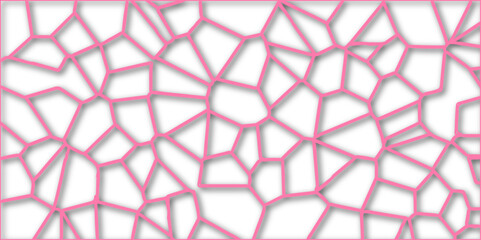 Fototapeta premium Abstract 3d hexagon paper art with seamless geometric pattern. Flow backdrop ornament background with grid and line structure.vector seamless line decoration 