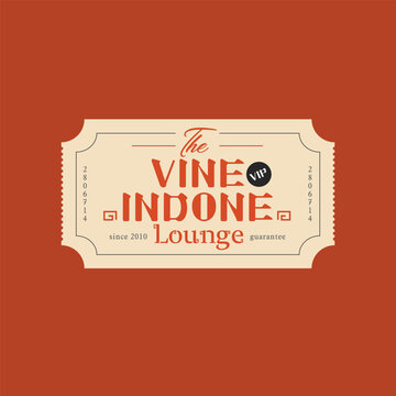 Ticket template vintage, unique, vip, diner, invitation, invite, admit it, check in , restaurant, warm welcoming, welcome, vietnamese, fusion, indochine, indo, style, trend, southeast asia, christmas