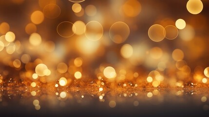 Festive Sparkle: Defocused circles, bokeh, and shimmering particles bring the magic of Merry...