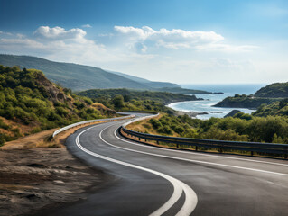 Fototapeta premium road to the mountains