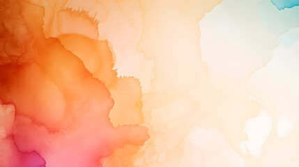 Abstract orange magenta blue fluid painted background. Alcohol ink or watercolor art. Editable vector texture backdrop for poster, card, invitation, flyer, cover, banner, social media post.