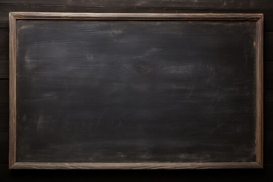 A traditional blackboard for writing and learning