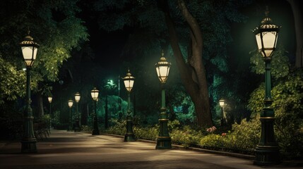 Park Illumination: These elegant lamp posts in green public spaces create a historic and tranquil ambiance. Perfect for enhancing the beauty of city parks and walkways