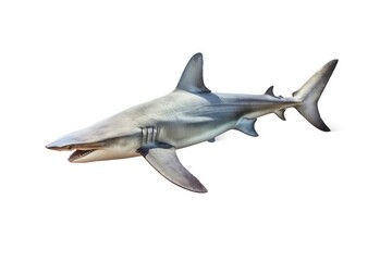 Fototapeta premium An airborne shark captured in mid-jump