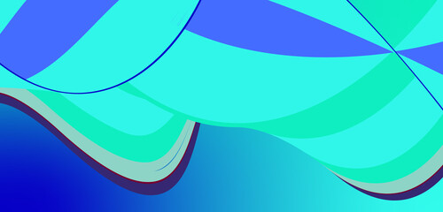 Amazing and colorful wave art illustration