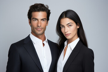 Image created with generative AI modern technology of a young couple together