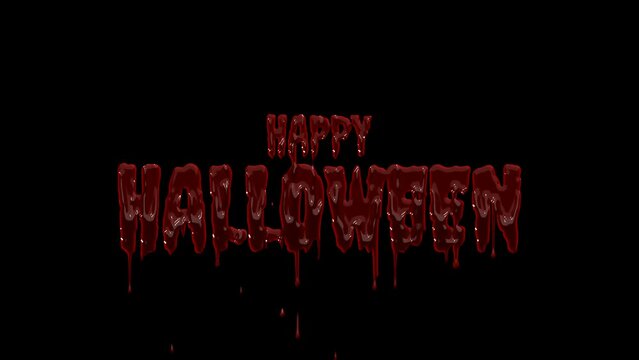 Halloween text Animation is a design asset featuring a dark and spooky font with blood dripping down the middle. This asset is perfect for creating eerie Halloween-themed graphics or posters.