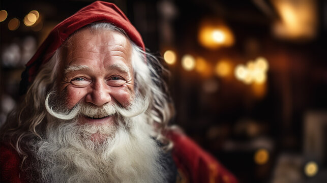 Pictures of Real Santa Claus. Generative Ai.	