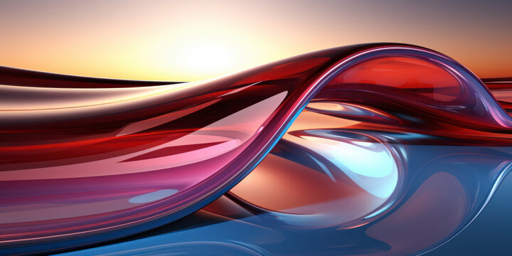 Motion blurred car light tracks in the tunnel