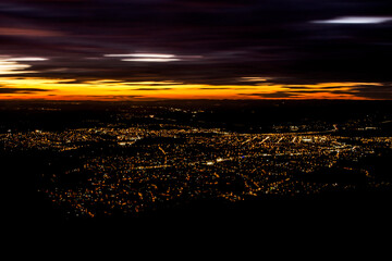 Sunset Over The City