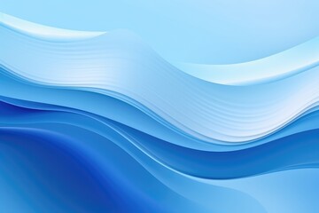 Obraz premium A vibrant and dynamic blue abstract design with flowing waves