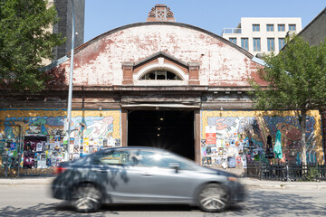 Car captured with long exposure photography