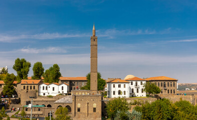 Fototapeta na wymiar Turkey's Diyarbakir province. Hz. Süleyman mosque. It has preserved its historical structure for centuries. It is one of the important mosques in Islamic history.