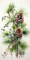 Fototapeta premium Weihnachtskranz oder Weihnachtsschmuck