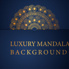 Luxury mandala background with golden arabesque pattern arabic islamic east style.decorative mandala for print