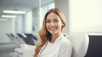 smiling female doctor.