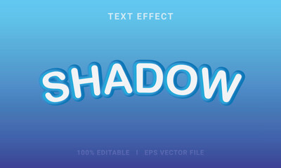 Shadow 3d editable modern and business text style