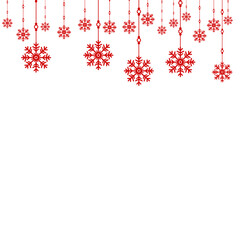 christmas snowflakes for christmas decoration border ornament transparent png for social media poster and banners.