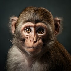 monkey face close up.