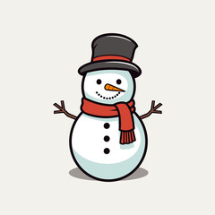 minimalist snowman design