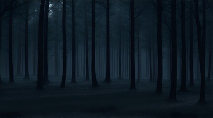 Trees on a dark forest images free download