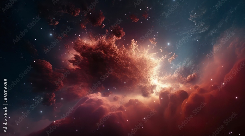 Canvas Prints abstract space background. galaxies, nebula and stars in space.
