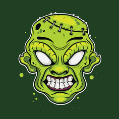 illustration of a skull monster