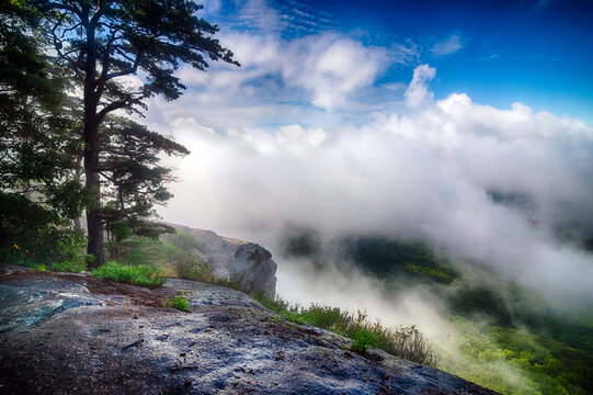 View from top of Yonah Mountain in North Georgia, USA