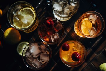 Taste the Rainbow: A Palette of Diverse Cocktails on Display