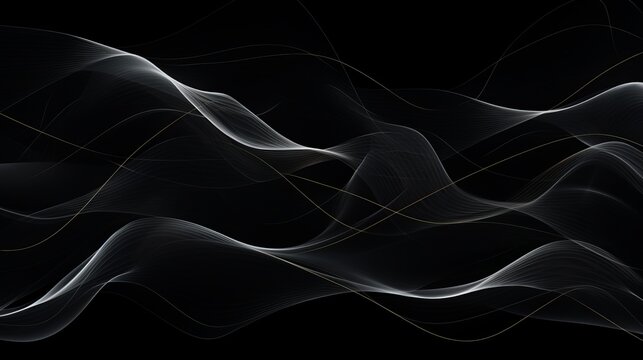 black background with lines.