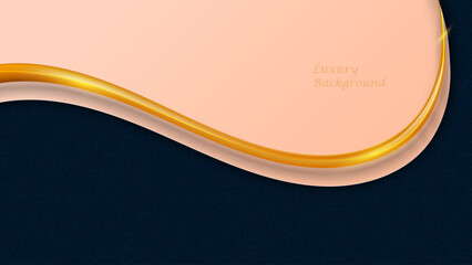 exclusive element graphic background, luxury dynamic pink curve with golden line, premium invitation template,