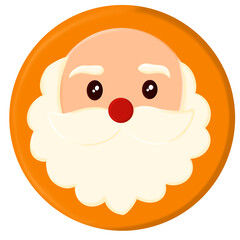 Cartoon cute old grandfather character 