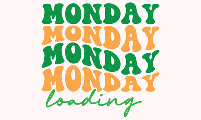 Monday loading Retro SVG Design