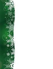 Winter Holiday Page Border Download/Print_green