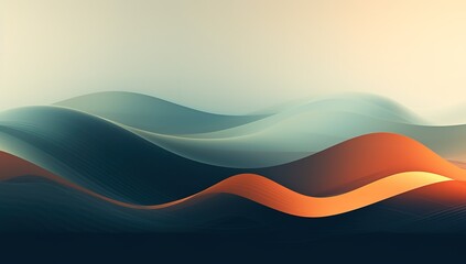 Abstract backgorund of flowing lines in pastel tones