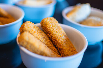 chicken steak in a white porcelain bowl