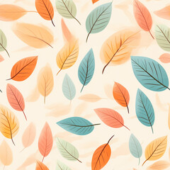 Fototapeta na wymiar Autumn seamless pattern wallpaper design