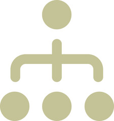 Obraz premium organization chart icon 