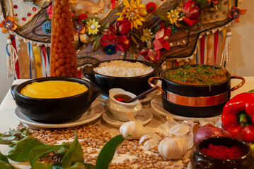 Typical food from Minas Gerais, with lots of seasoning