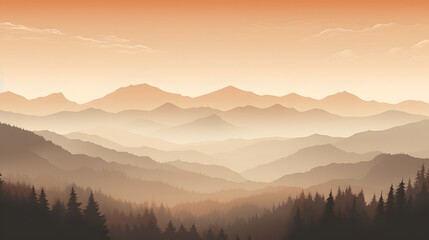 Fototapeta premium Tranquil lake reflecting a stunning mountain range.