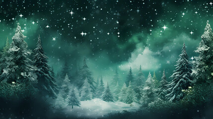 Christmas 4k Happy Holiday Merry Christmas Snow Trees Background HD Green