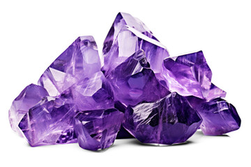 amethyst is gemstone, png file on transparent background with shadow