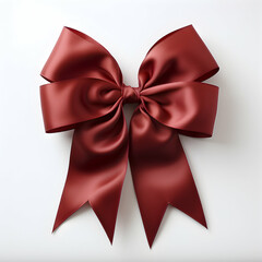 Shiny satin ribbon with shadows for gift or christmas 