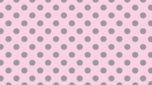 Pink and grey background seamless pattern with dots